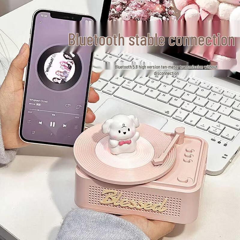 Детский ночник-Bluetooth-колонка HANDUNYOU с фигуркой собаки (Китайская версия)
