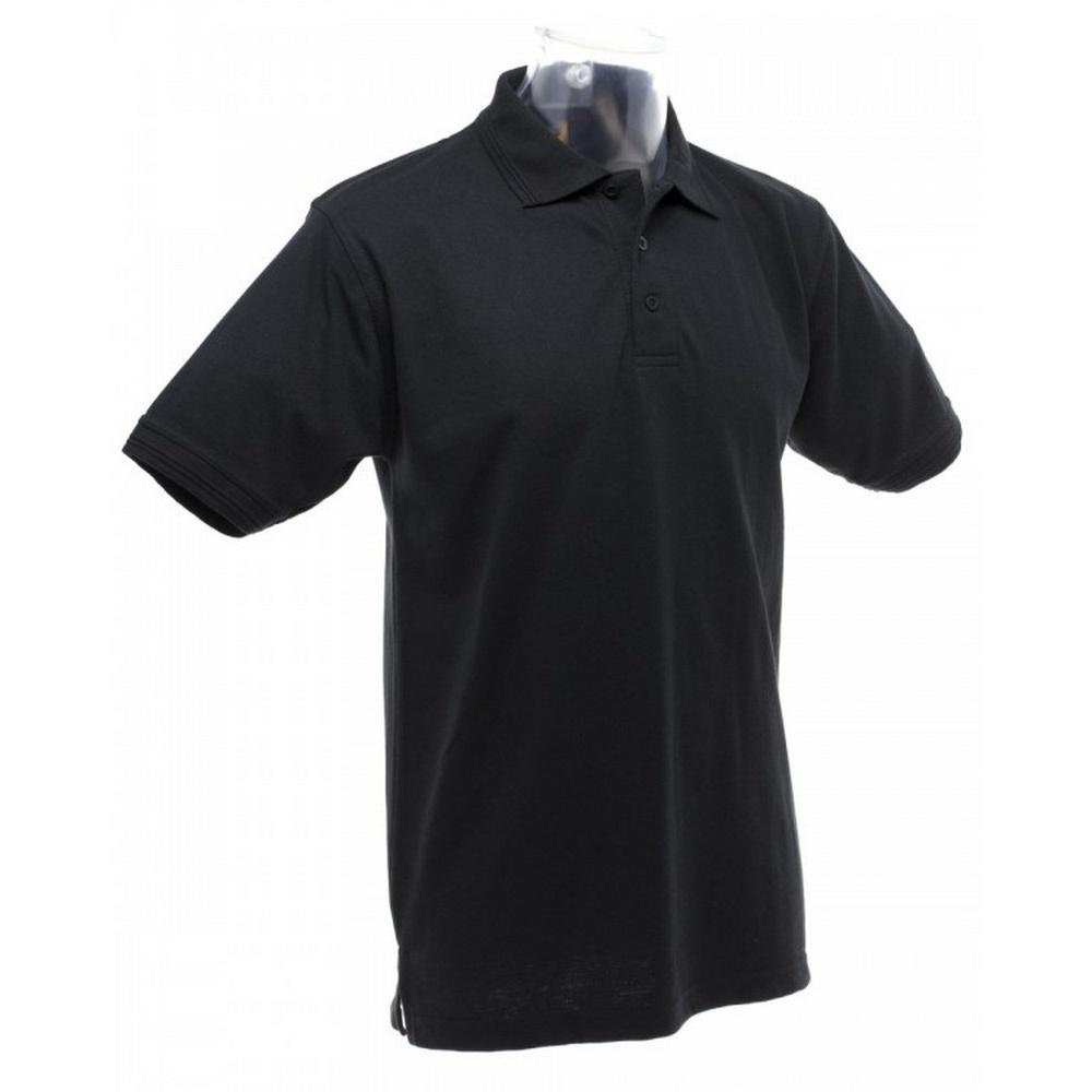 UCC 50/50 Mens Heavyweight Plain Pique Short Sleeve Polo Shirt
