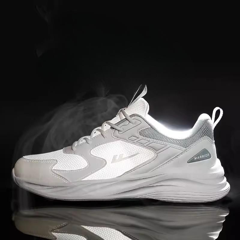 Warrior Pull Back Sneakers Men's Shoes Mesh Breathable Soft Sole Lightweight Running Women's Shoes
