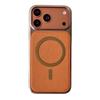 Совместимый с Apple 17 Pro Max Магнитный чехол с текстурой кожи для iPhone 16, Легкая роскошь 15 и Бизнес 14 Электроplated Защитная крышка