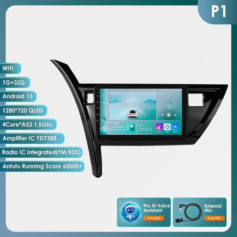 OSSURET Carplay 4G 10,1-дюймовая автомобильная интеллектуальная система Android автомобильное радио для Toyota Corolla Auris 2013 - 2016 GPS стерео интеллектуальный экран Bluetooth RDS