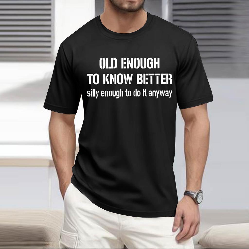 Летняя мужская популярная футболка с круглым вырезом и коротким рукавом с принтом