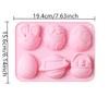 Rabbit Silicone Cake Mold Baby Food Making Mould DIY Easter Bunny Egg Pudding Jelly Candy Chocolate Molds Bread Baking Tool
