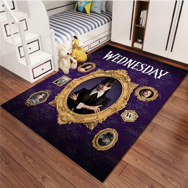 1Pc Wednesday Rug - Home carpet Office Decorative Carpet For Living Room Bedroom Door Mat Floor Rug Computer Chair Area Rug