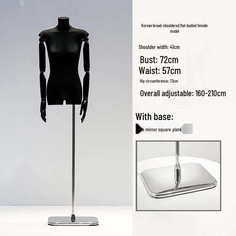 Манекен женский с плоским телом в корейском стиле и широкими плечами для демонстрации женской одежды