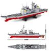 Sluban warship Military battle ship boat model building Aircrafted Carrier destroyer sets Weapon Bricks creativ kits Blocks toys