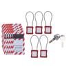 Блокировка Tagout Cable Lock нержавеющая сталь ударопрочный предотвратить потерю электрический замок блокировки