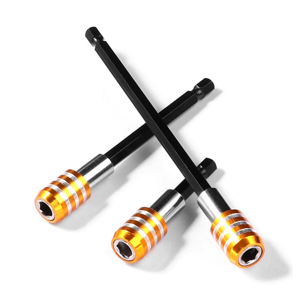 3 Pcs Drill Bit Extension Set Quick Release Bit Holder 1/4 Inch Hex Shank Magnetic Extension Chuck