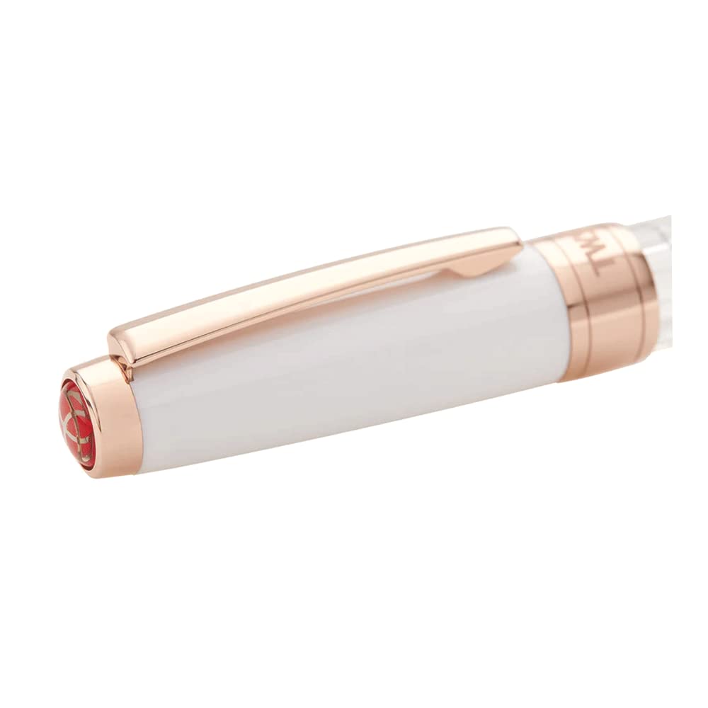 Ручка-диспенсер Twisbee Diamond 580 Белый Розовое Золото Fine TW100757, GT, Перо,