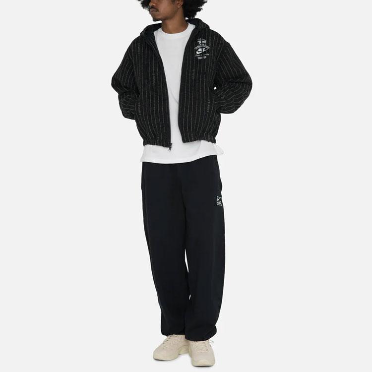 Nike Потертые спортивные штаны из коллаборации с Stussy (Азия) черный (ВС23) Уличная одежда унисекс DO5297-010