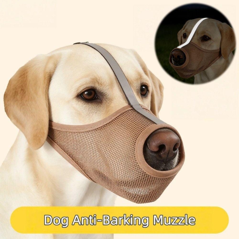 Washable Dog Face Cover Multi Size Mesh Pet Muzzles New Puppy Mouth Cover  for Large Dogs