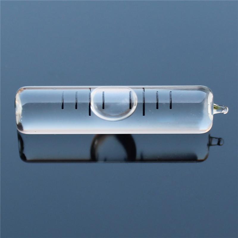 Высокоточный военный стеклянный горизонтальный пузырьковый трубчатый спиртовой уровень с высоким боросиликатным пузырем диаметром 7,5 мм