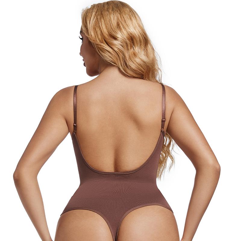 Женский корсет с открытой спиной и низкой спиной, бесшовный тренажер для талии, стринги с контролем живота, формирователь тела, подтягивающее нижнее белье, нижнее белье