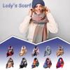 Scarf Striped Plaid Large Shawl Elegant And Winter Warm Scarf