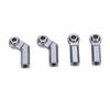 4Pcs RC Car Ball Joint for 110 Model Car M4 Metal CW Positive Thread 7.0 Tool 2 Curved 2 Straight