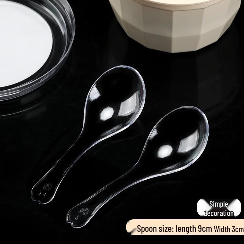 Disposable Individually Wrapped Plastic Spoons