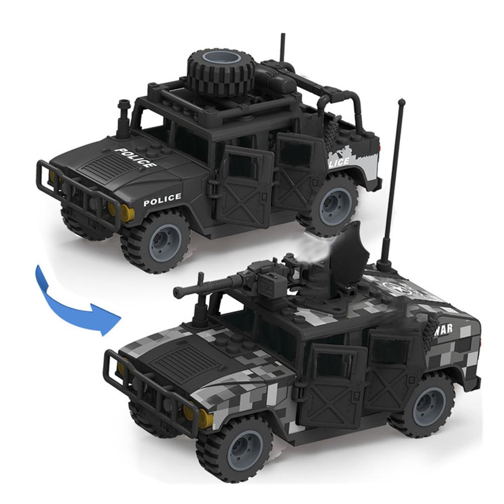 WW2 армия военный солдат городская полиция SWAT 88 мм противотанковая пушка Броня автомобиля строительные блоки кирпичи детские игрушки