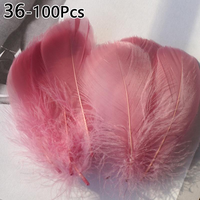 100pcs 6-12 Cm Natural Colourful Goose Feather Plume for Wedding Party Clothing Decoration DIY Craft Feathers