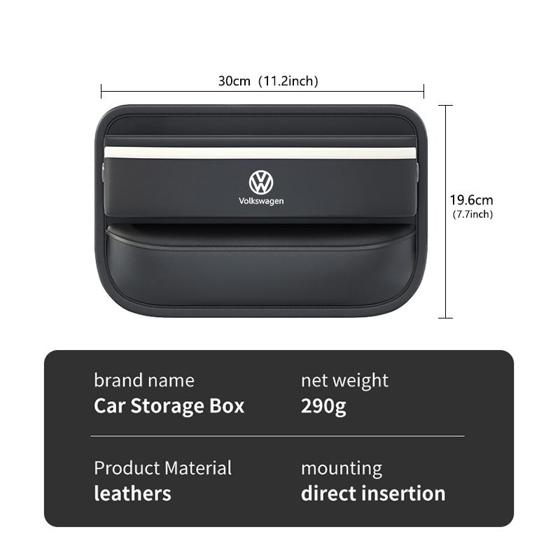 WET1 For Volkswagen VW Car Storage Box Seat Seam Organizer Key Cup Holder Gap Filler Scirocco Jetta Beetle Golf 4 5 6 Passat Polo B5