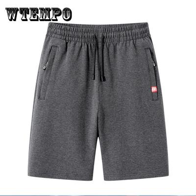 Шорты мужские летние брюки с пятью точками тонкие повседневные спортивные однотонные свободные пляжные мужские шорты с карманами на молнии