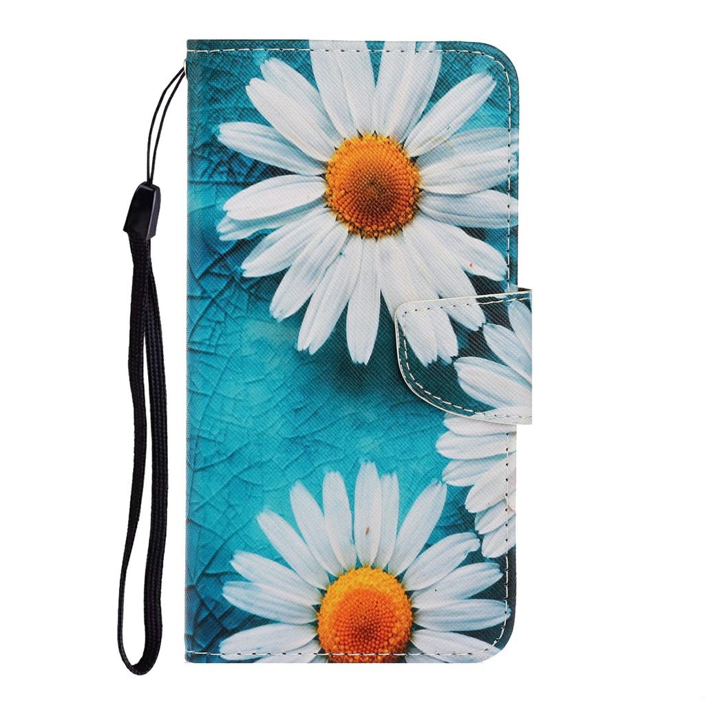 For Samsung Galaxy A17 5G Case Pattern Printing Protective Leather Folio Phone Cover with Wrist Strap
