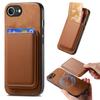For iPhone 16e Case Detachable Magnetic Card Bag Leather Phone Back Cover