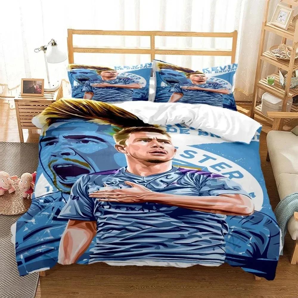 Fashion football star 3D printed bedding for Boys Queen bedding set Soft and comfortable customized King size bedding set
