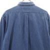 Polo by Ralph Lauren 80s Vintage Green Tag Boys Long sleeve Dungaree denim Button down shirt Kid's Used