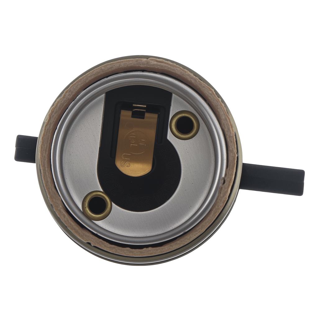 Винтажный патрон для лампы E26 E27 с проходным выключателем, замена патрона для лампы, сверхпрочный, антикварное освещение, ретро, простая установка