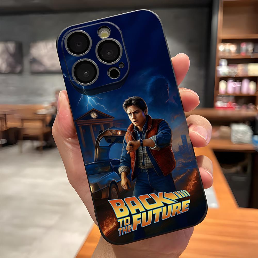 Горячий чехол для телефона из фильма «Назад в будущее» для IPhone 17 Pro Max 15 Pro 16 14 Plus 12 13 Mini 11 Pro Ударопрочный мягкий чехол