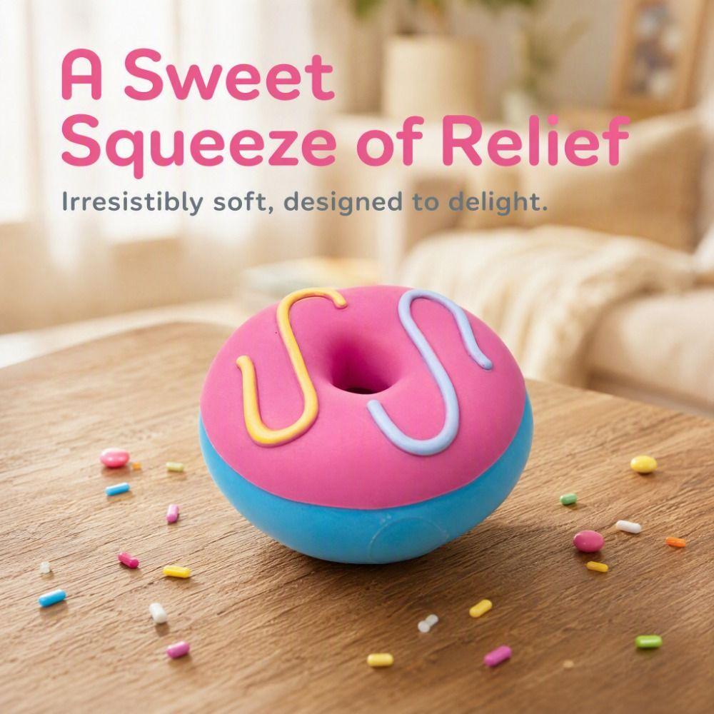 Donut Shape Donut Slow Rebound Toy Soft TPR Donut Squishy Pinch Le Party Decoration