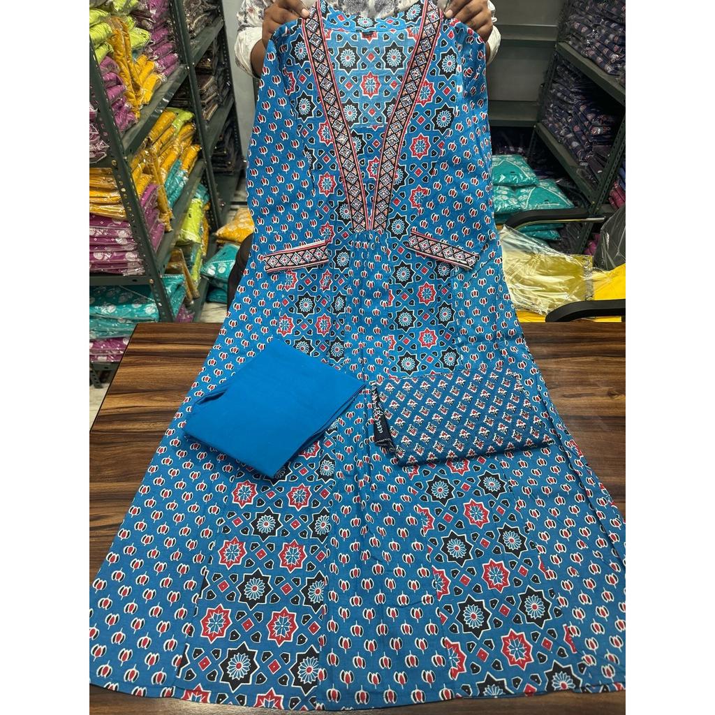 Women Bollywood A-line Kurta Pant Dupatta Set Party Wear Top Tunic Kurti Dress SC-2207a