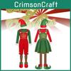 Fancy Christmas Costume Dress Adults Elf Outfits Role Playing Xmas Suits Cosplay