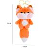 Plush Cartoon Big Tail Orange Car Keychain Cartoon Big Tail Doll Pendant  Kids Children Girls Boys