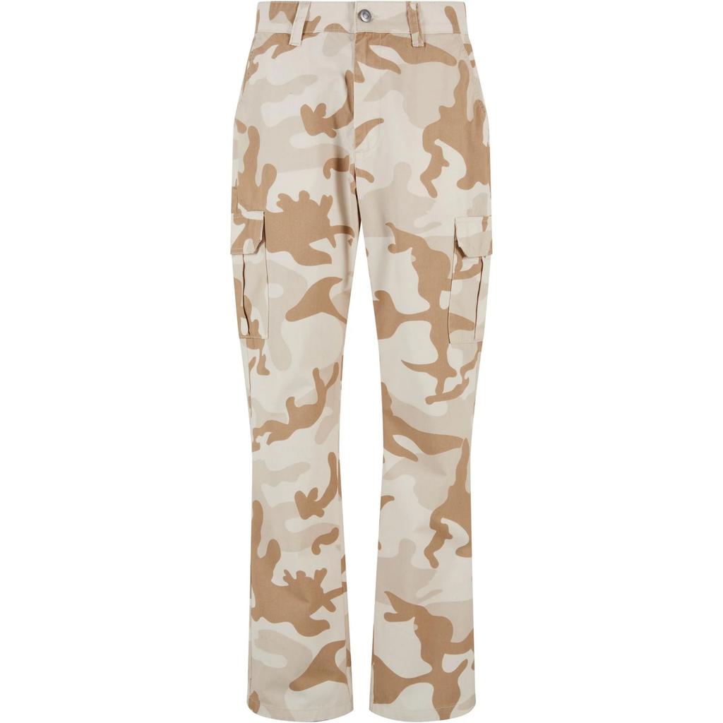 Urban Classics Mens Camo Straight Leg Cargo Trousers