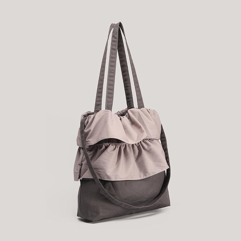 Сумка через плечо на одно плечо, сумка с оборками в виде цветочного бутона, симпатичная сумка большой вместимости