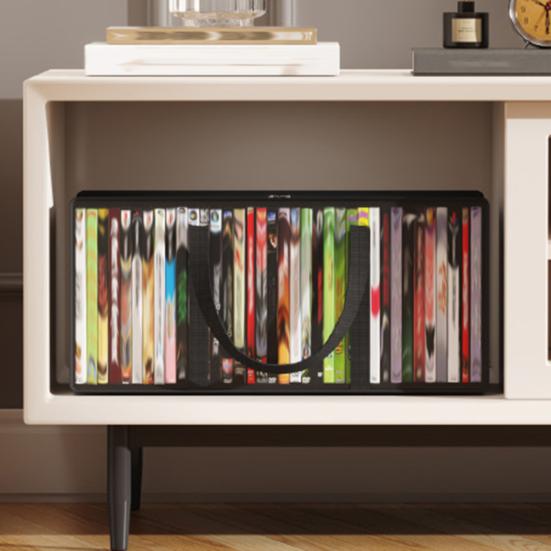 Сумка для хранения книг с ручкой, застежка-молния, большая вместимость, прозрачная