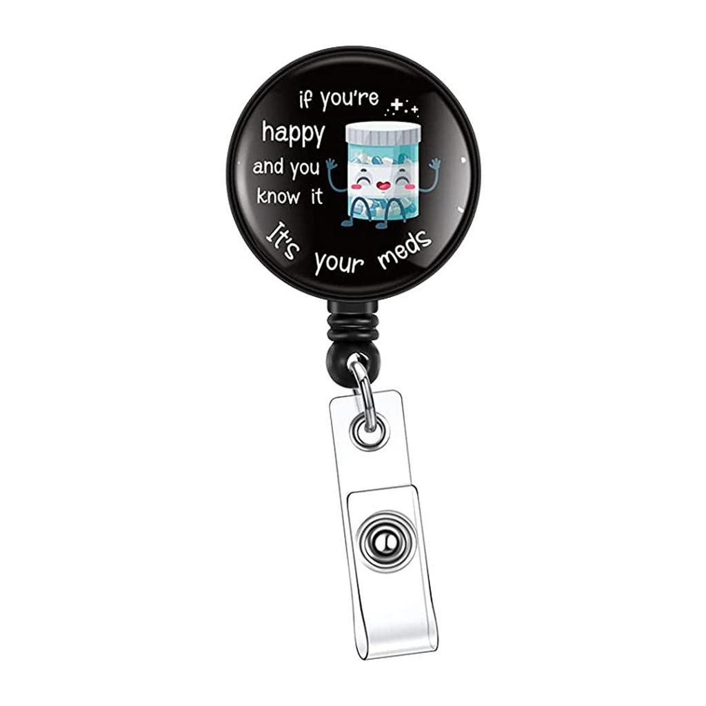 Мультяшная медицинская выдвижная пряжка, лицензия на работу для врача и медсестры, креативный ремешок, легко вытягиваемая пряжка, сертификат, фирменное наименование