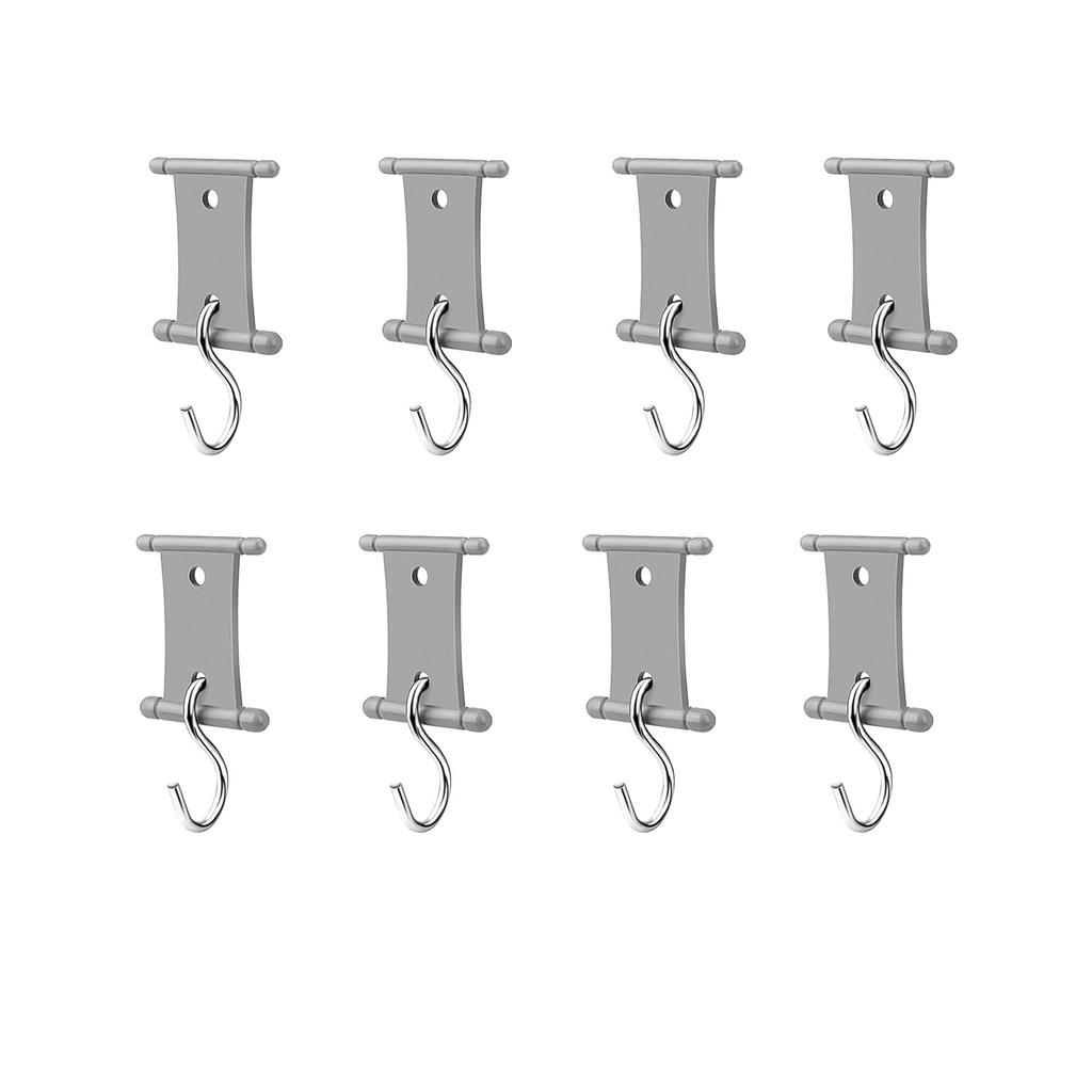 4/8 Pcs S Shaped Camping Awning Hooks Clips RV Tent Hangers Light Hangers With Holes For Caravan Camperb Accessories