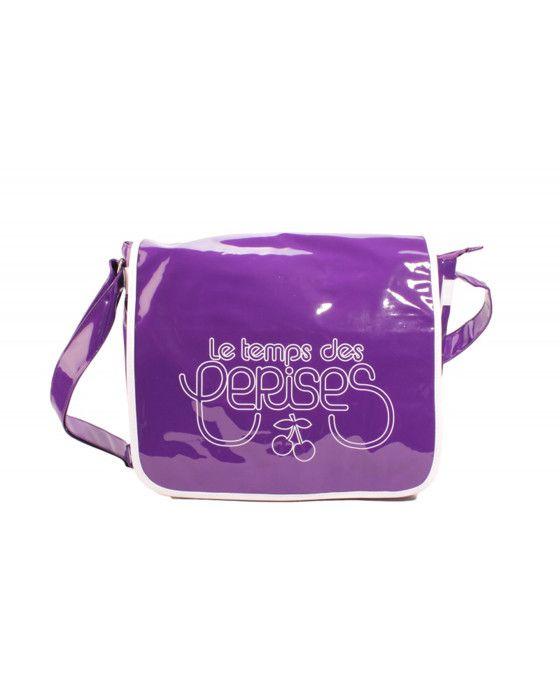 Le Temps des Cerises Sac Bandoulière RUMBA 8 Violet/Blanc