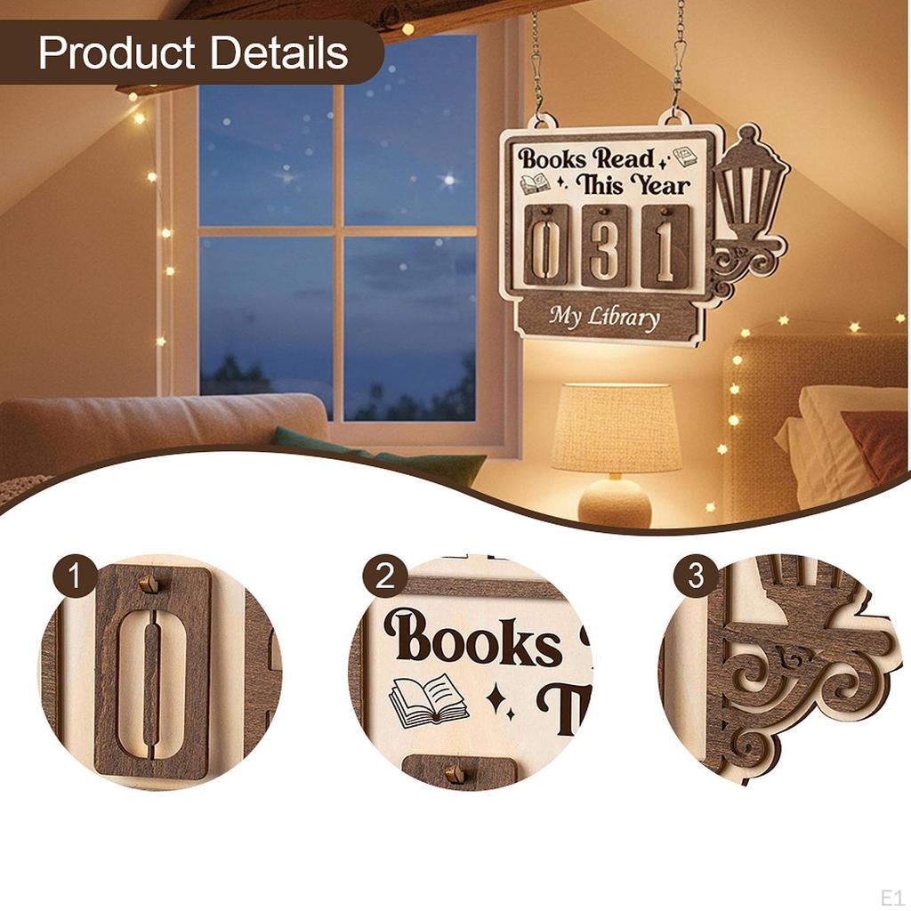 Books Read This Year Sign Reading Progress Indicator Track for Students Home Table
