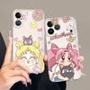 Чехол для iPhone 17 Pro Max 15 Air 16 14 Plus XS Max 11 12 Mini 13 Pro 7 8 XR с аниме Сейлор Мун, мягкая защитная крышка для телефона