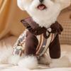 Autumn and winter pet dog cute belly four-legged coat small dog than bear teddy thickened fleece coat home to prevent cold