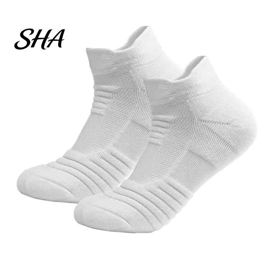 Athletic Running Socks Men Sports Socks, Cushioned Crew for Basketball Daily Performance And Outdoor Training, Breathable Moisture Wicking Compression
