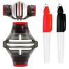 Golf Ball Marker Stencil with Marker Pens Portable Versatile Precision Golf Ball Liner Drawing Marking Tool Kit