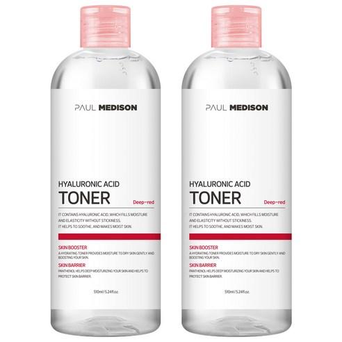 Paul Madison Deep Red Hyaluronic Acid Toner, 510 ml, 2 bottles