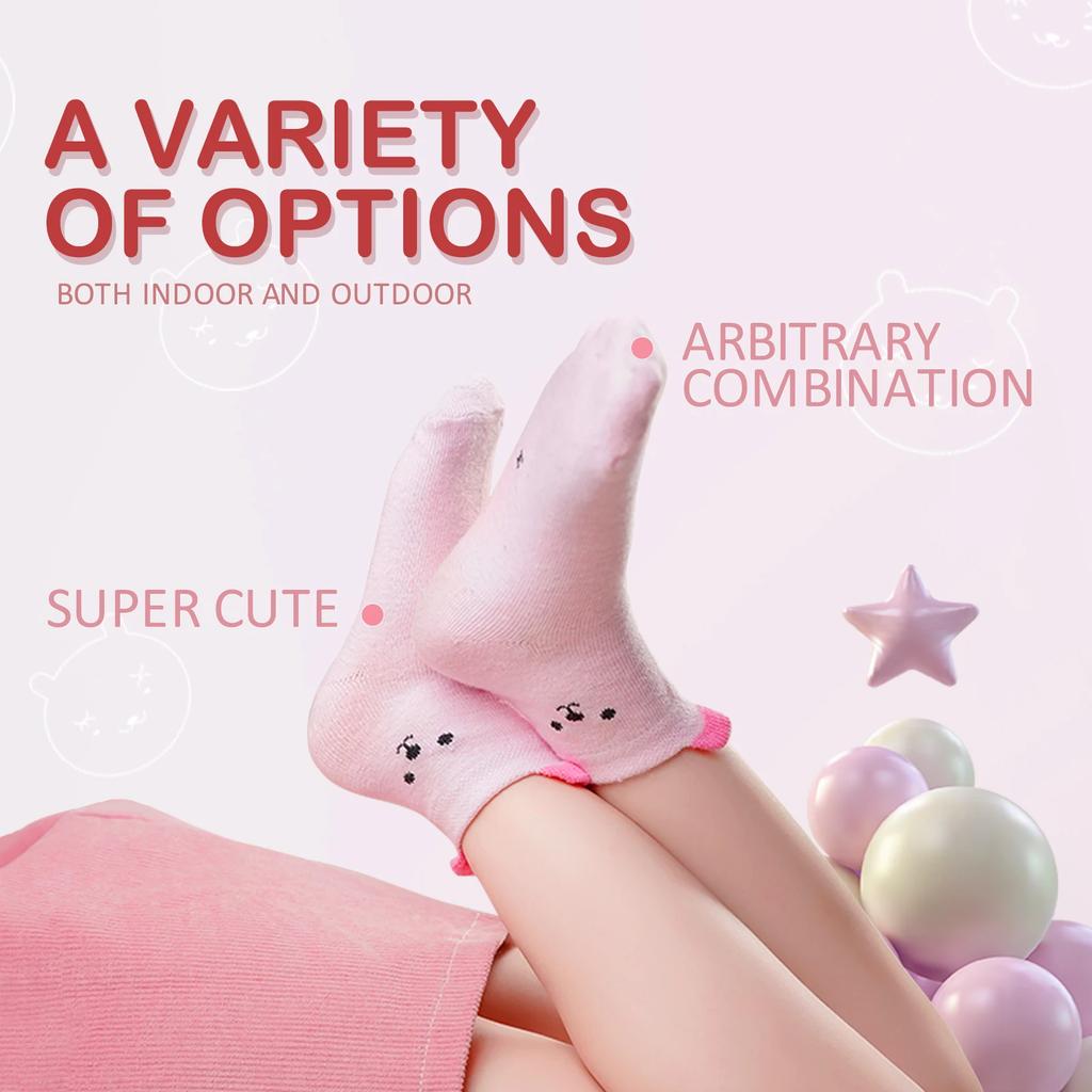 Детские носки Осень Зима Для девочки Для мальчика Детские носки для ползания Для новорожденного мультяшные модные чулки Противоскользящие носки Многоцветные