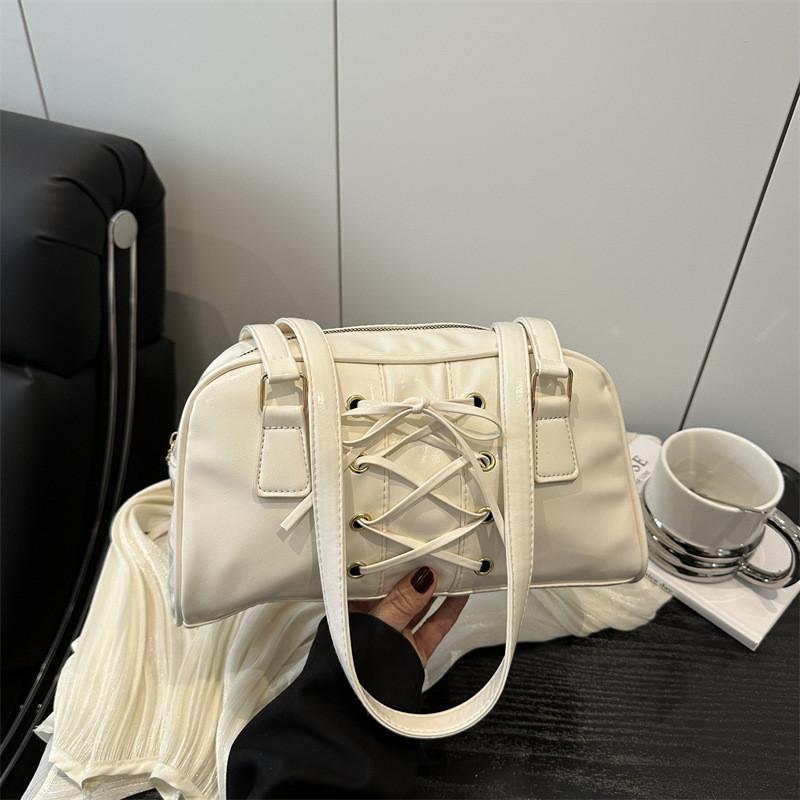 Женская сумка-тоут из искусственной кожи большой вместимости, стильная уличная одежда с ремешком и бантом для повседневного использования