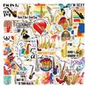 100 Musical Instruments Saxophone Graffiti Stickers Decorative Suitcase Notebook Scooter Waterproof Stickers