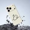 For iPhone 17 Pro Case Stick Figure Pattern Printing Straight Edge TPU Phone Back Cover